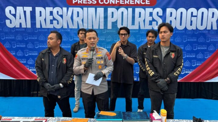 Polres Bogor Sita Hampir Satu Ton Merkuri Ilegal Senilai Rp2,89 Miliar, Empat Tersangka Ditangkap
